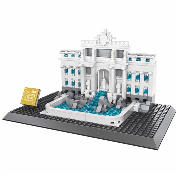 Riproduzione della Fontana di Trevi compatibile LEGO