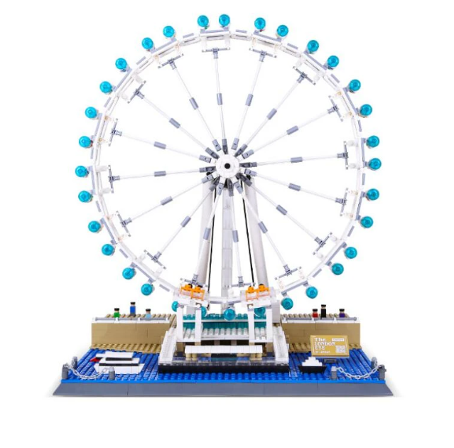 Riproduzione della London Eye compatibile LEGO