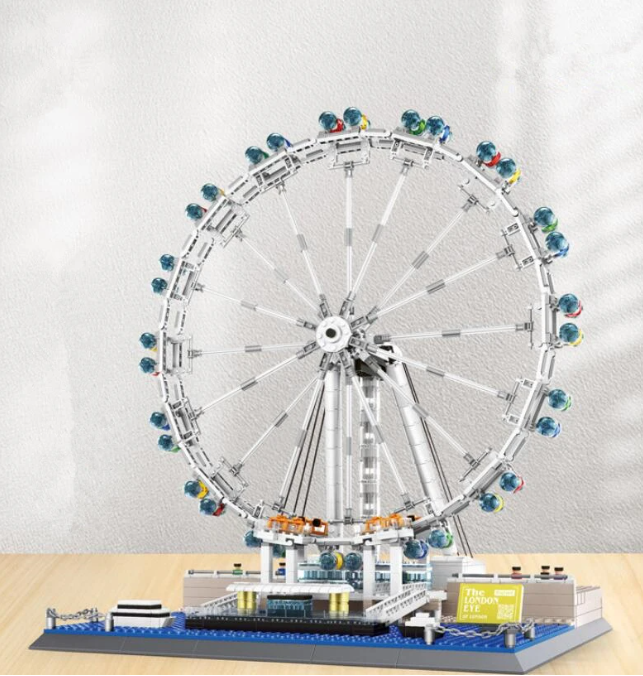 Riproduzione della London Eye compatibile LEGO