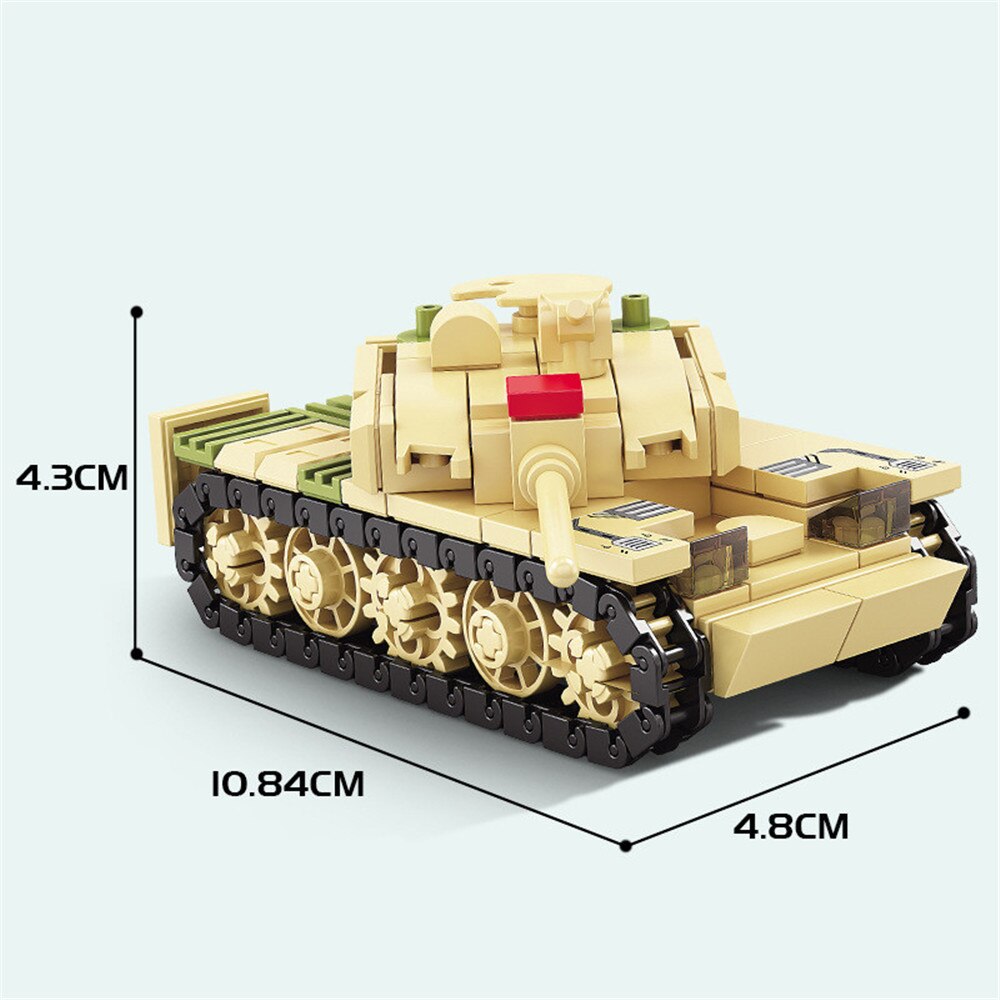 Tank del deserto 8 in 1 - 1250 pezzi