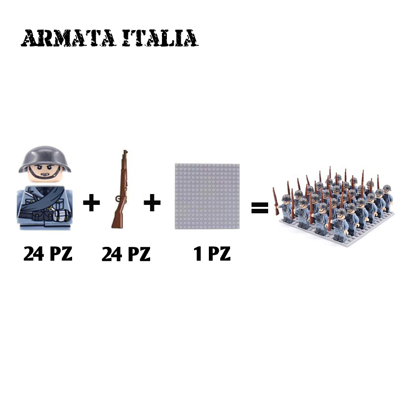 Soldatini militari WW2 24 pz di varie nazioni