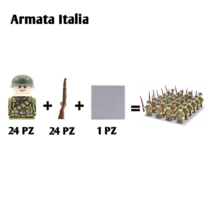 Soldatini militari WW2 24 pz di varie nazioni