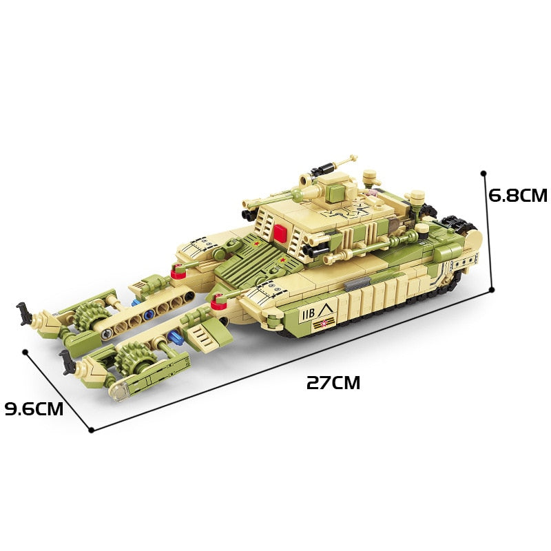 Tank del deserto 8 in 1 - 1250 pezzi