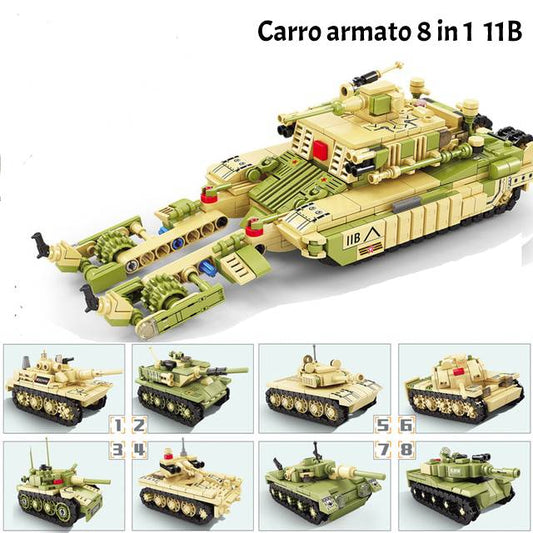 Tank del deserto 8 in 1 - 1250 pezzi